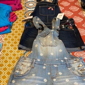 2 shortalls Jordache NWT and LEI Daisy